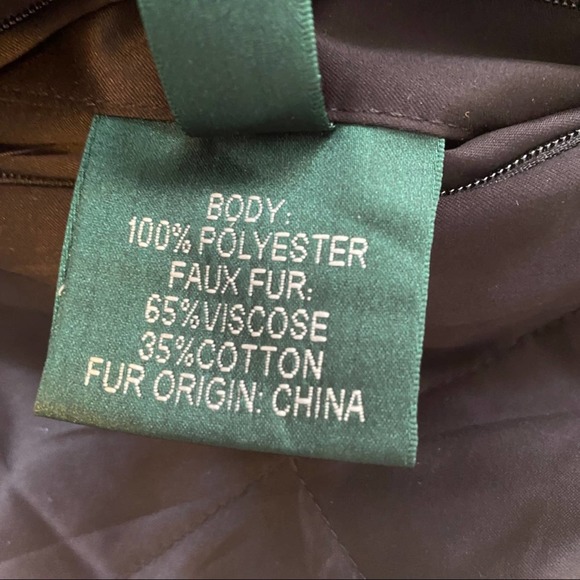 Faux Fur Vest 2X Full Zip Quilted Warm Plus Black - Picture 11 of 14